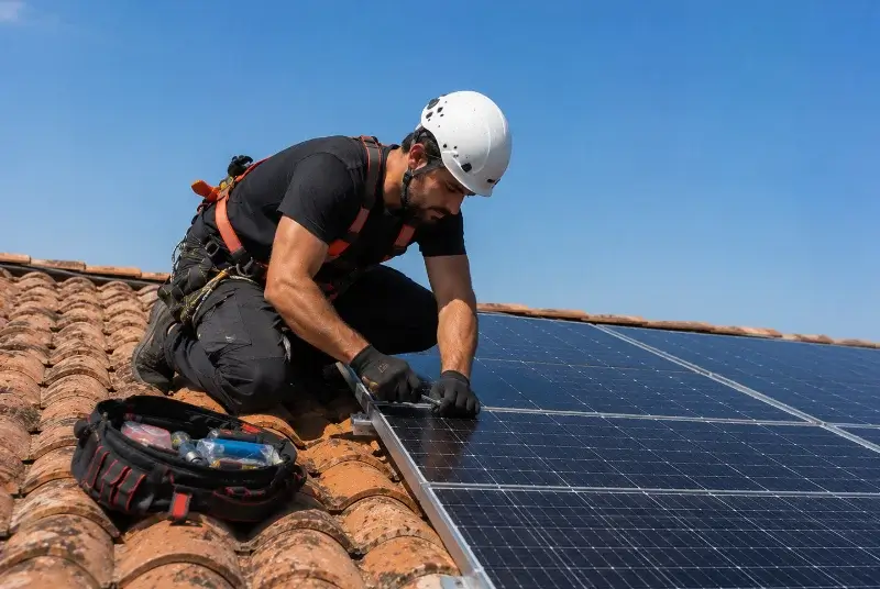Maintenance et monitoring de panneaux solaires à Castillon-du-Gard